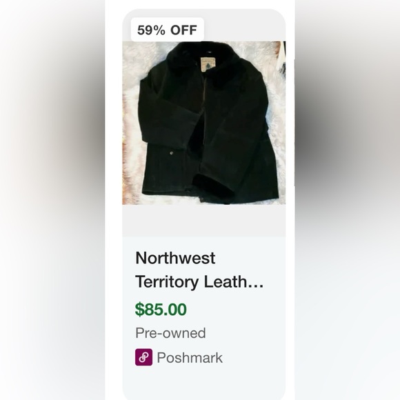 Northwest Territory leather jacket, fur trim - Picture 14 of 14